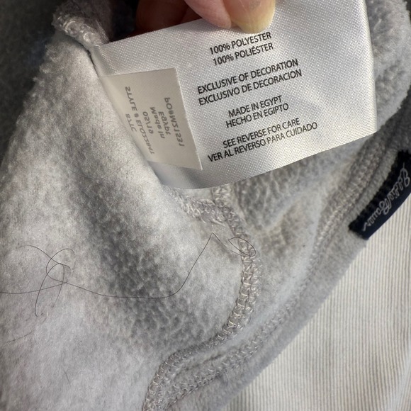 Eddie Bauer Womens Gray Heathered‎ Fleece 1/4 Zip Pullover Long Sleeve L G - Picture 6 of 13